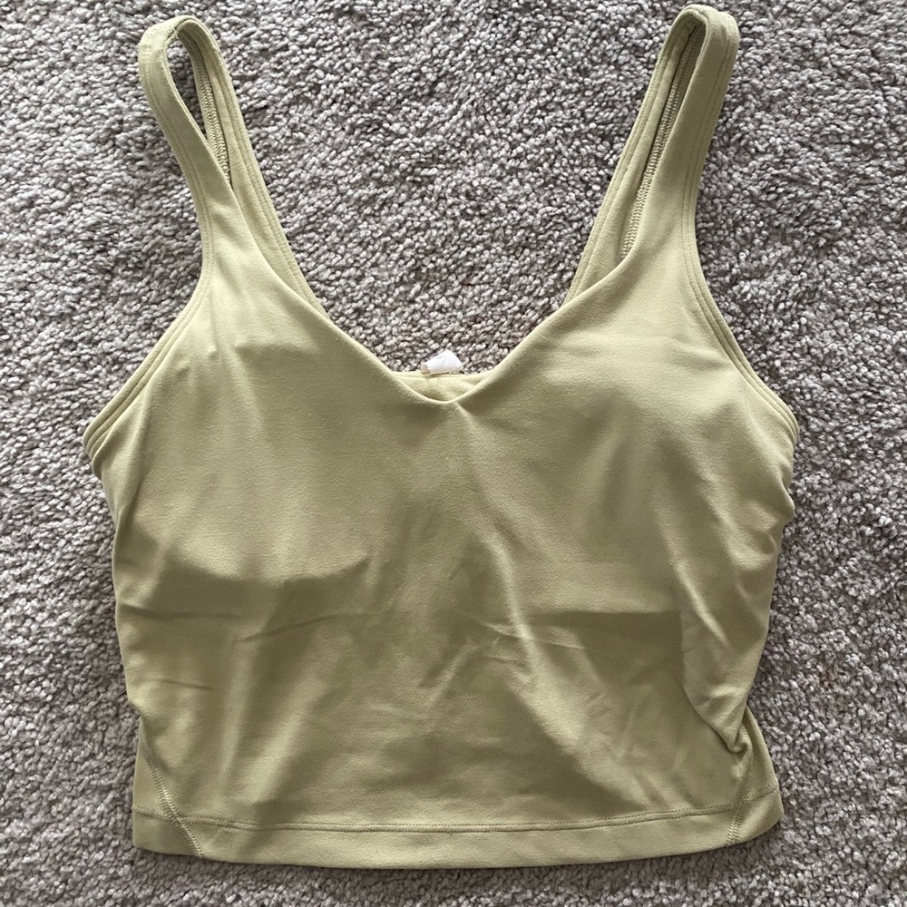 lululemon athletica Tank Top in Light Olive Green